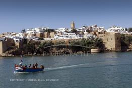 Image du Maroc Professionnelle de  La kasbah des Oudaïas de Rabat est une magnifique petite forteresse surplombant l'embouchure du fleuve Bouregreg érigée par les Almoravides pour lutter contre les tribus Berghouatas, elle séduit par sa quiétude et sa lumière.  Jeudi 6 Octobre 2011. (Photo / Abdeljalil Bounhar)
 